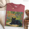 Monet Cat Shirt 100 Cotton Impressionist Black Cat Art Tee Vintage Art TShirt 1