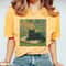 Monet Cat Shirt 100 Cotton Impressionist Black Cat Art Tee Vintage Art TShirt 0