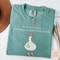 Silly Pregnant Goose Shirt Comfort Colors Funny Pregnancy Announcement Tee 4
