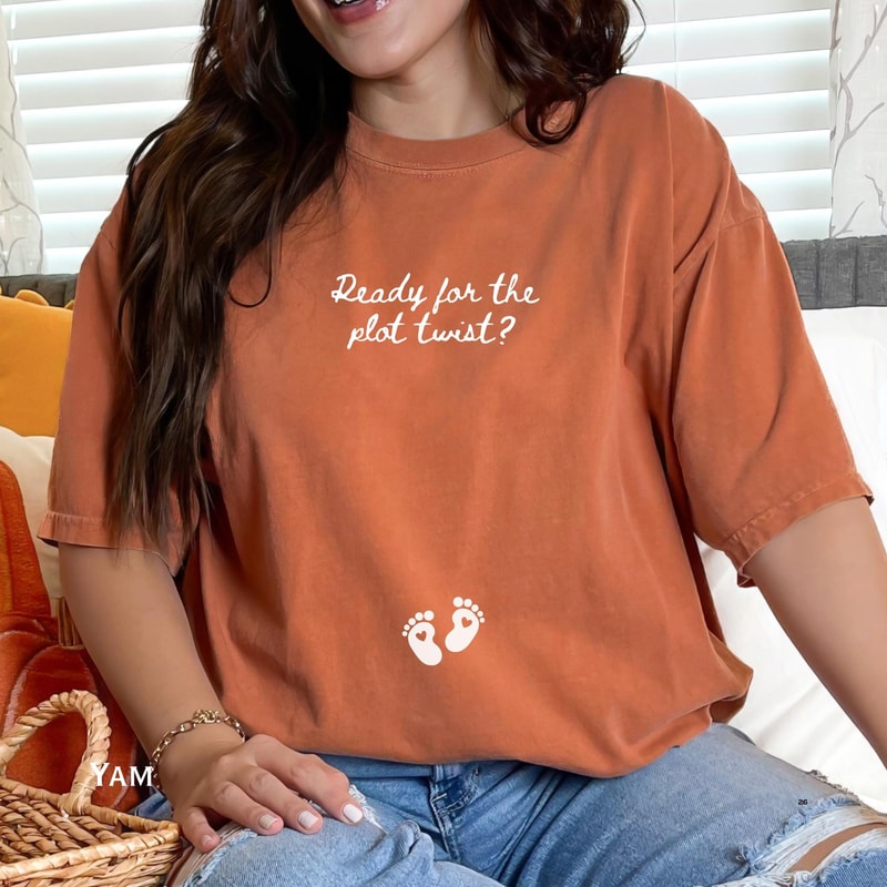 New Year Baby Pregnancy Announcement Shirt Baby Reveal Tee New Mom Gift 1