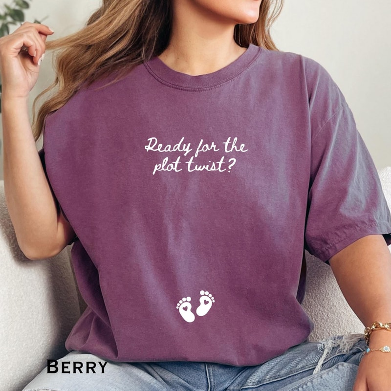 New Year Baby Pregnancy Announcement Shirt Baby Reveal Tee New Mom Gift 2