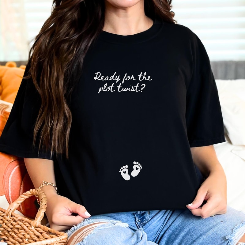 New Year Baby Pregnancy Announcement Shirt Baby Reveal Tee New Mom Gift 3