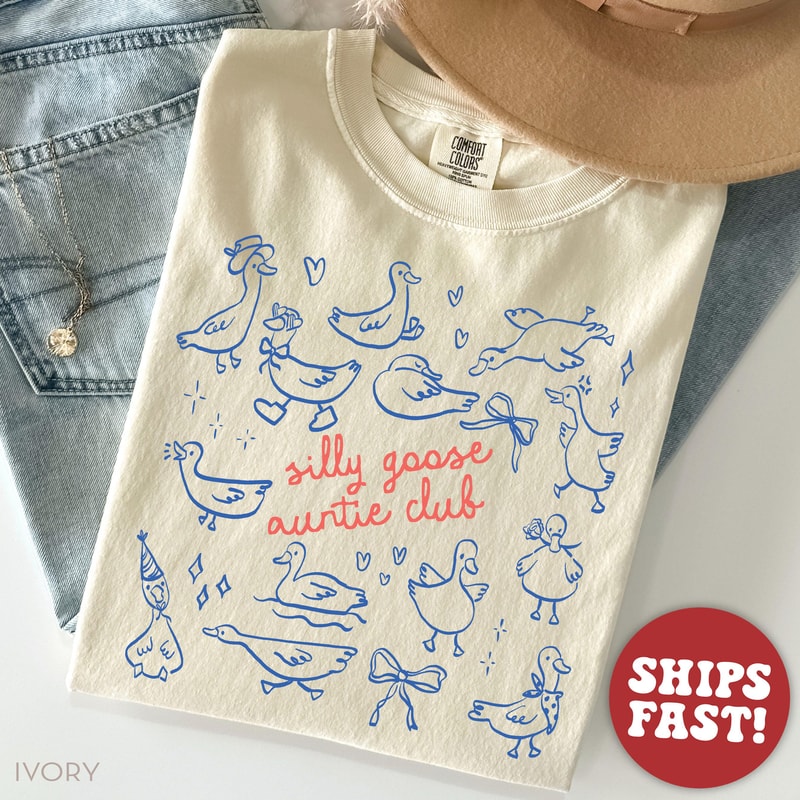 Silly Goose Auntie Shirt Pregnancy Reveal Gift