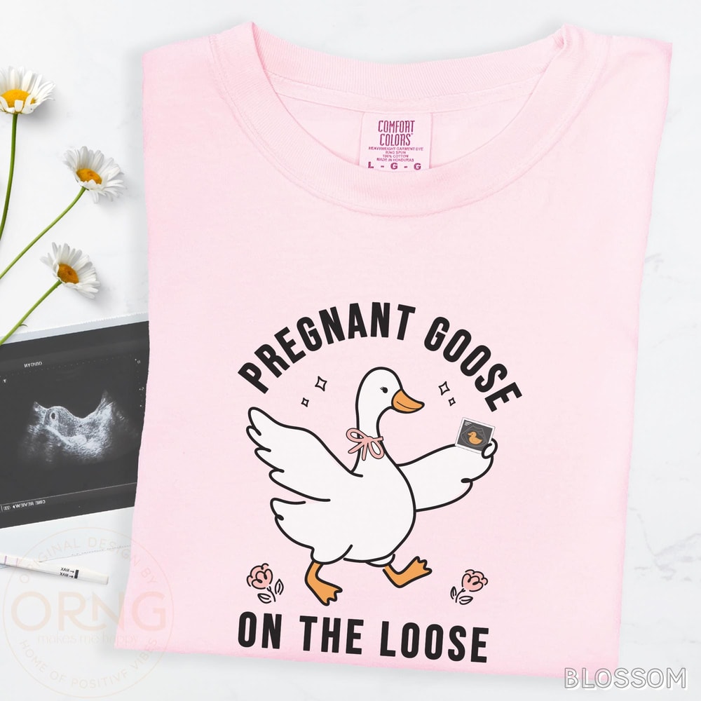Pregnant Goose Shirt Funny Maternity Tee Pregnancy Gift 5
