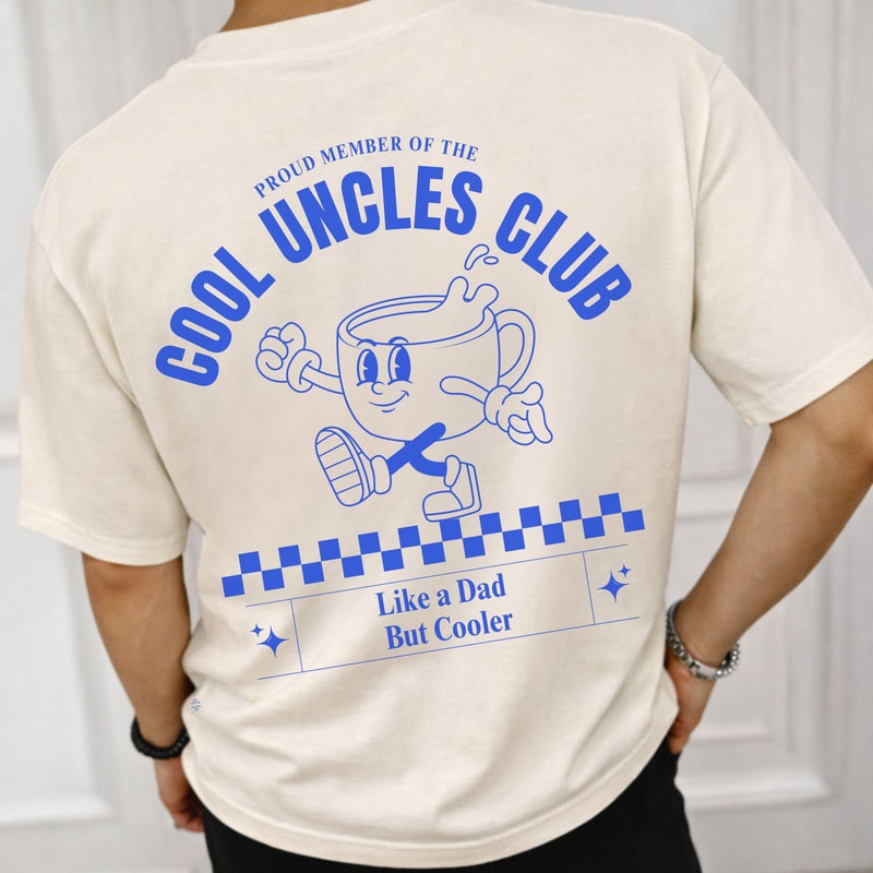 Cool Uncles Club Shirt Pregnancy Announcement Tee New Uncle Gift Birthday Fathers Day Shirt 0