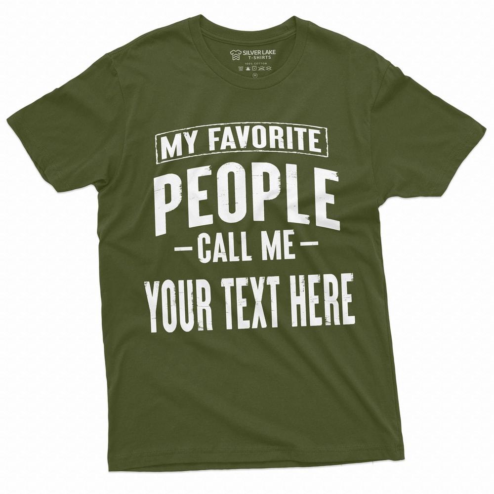 Custom Dad Shirt My Favorite People Call Me Dad Personalized Family Tee 3