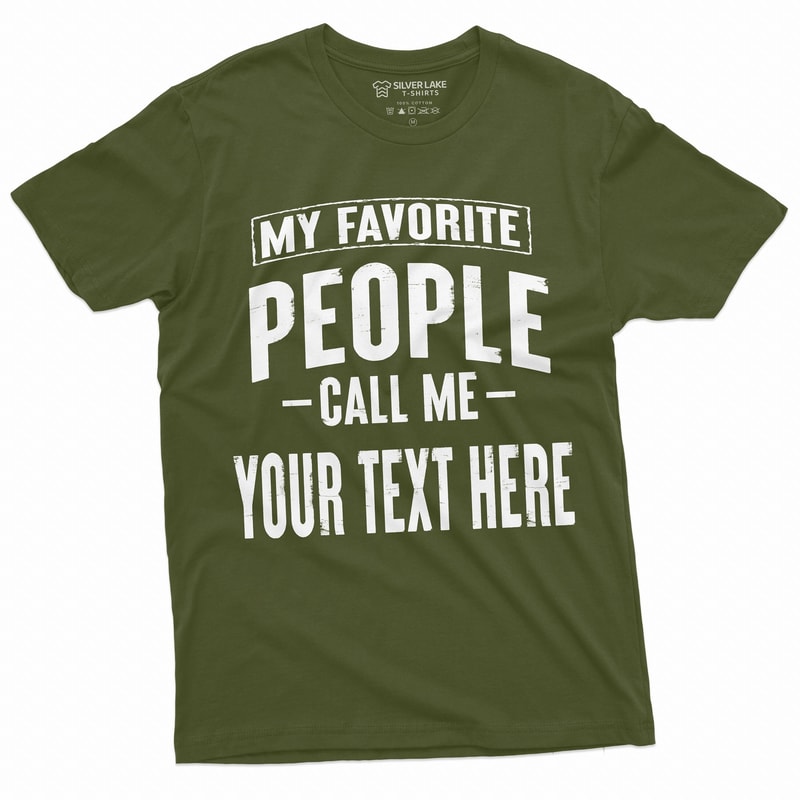 Custom Dad Shirt My Favorite People Call Me Dad Personalized Family Tee 3