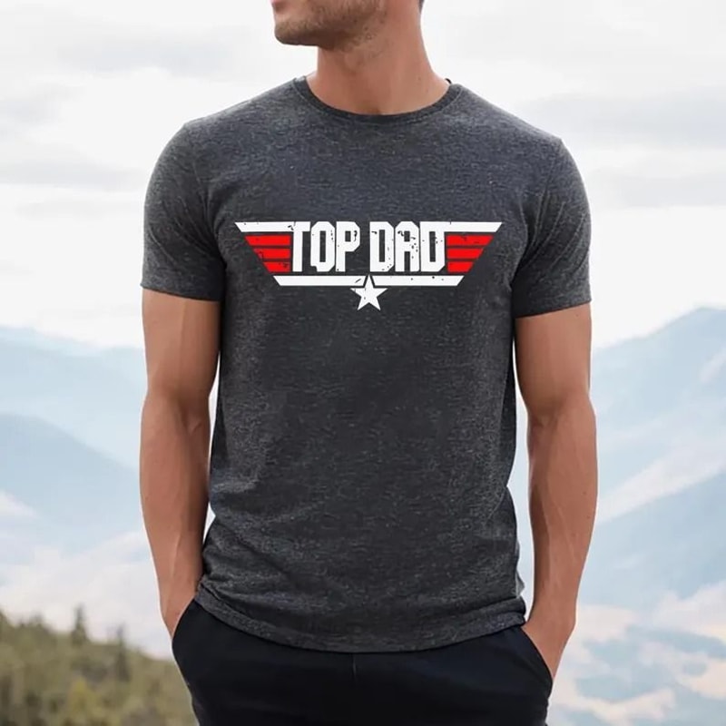 Top Dad Wingman Shirt Funny Fathers Day Gift Tee For Dads 0