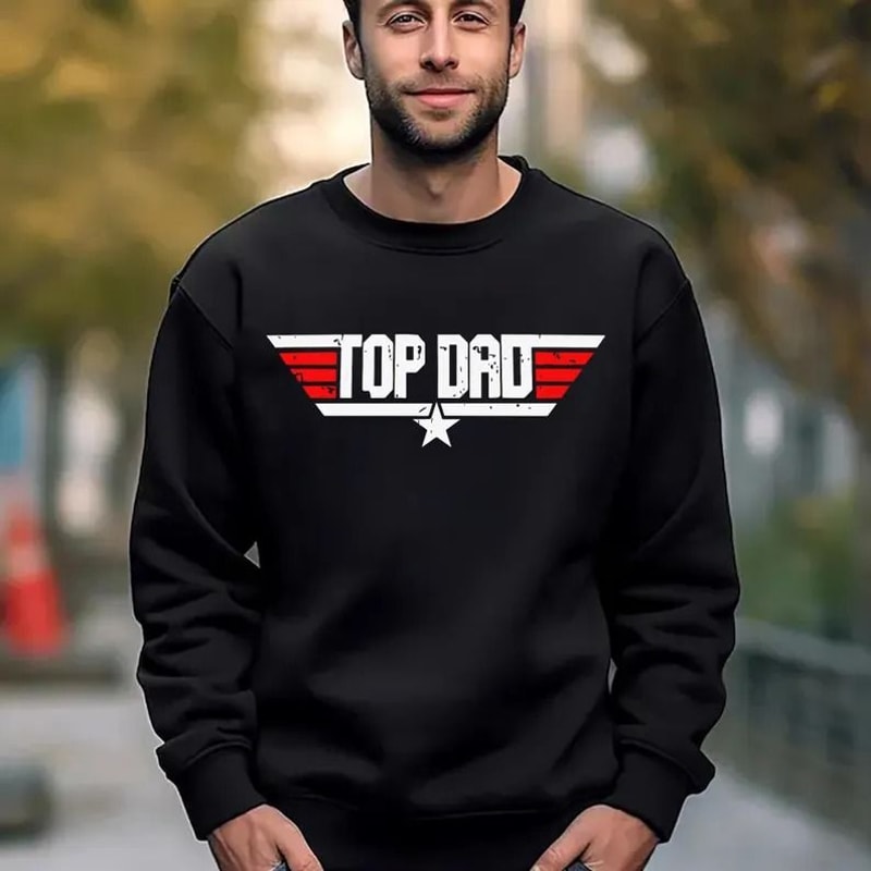 Top Dad Wingman Shirt Funny Fathers Day Gift Tee For Dads 1