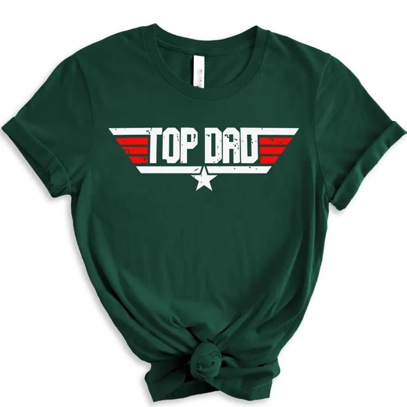 Top Dad Wingman Shirt Funny Fathers Day Gift Tee For Dads 2