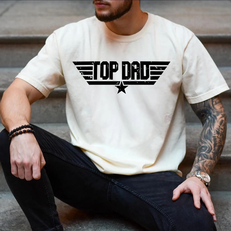 Top Dad Wingman Shirt Funny Fathers Day Gift Tee For Dads 3