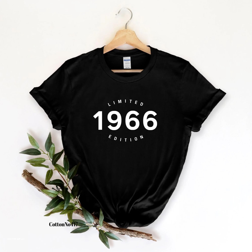 Limited Edition 60th Birthday Shirt Vintage 1966 Gift Tee 0