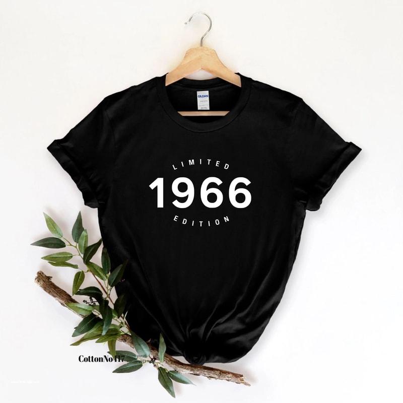 Limited Edition 60th Birthday Shirt Vintage 1966 Gift Tee 0