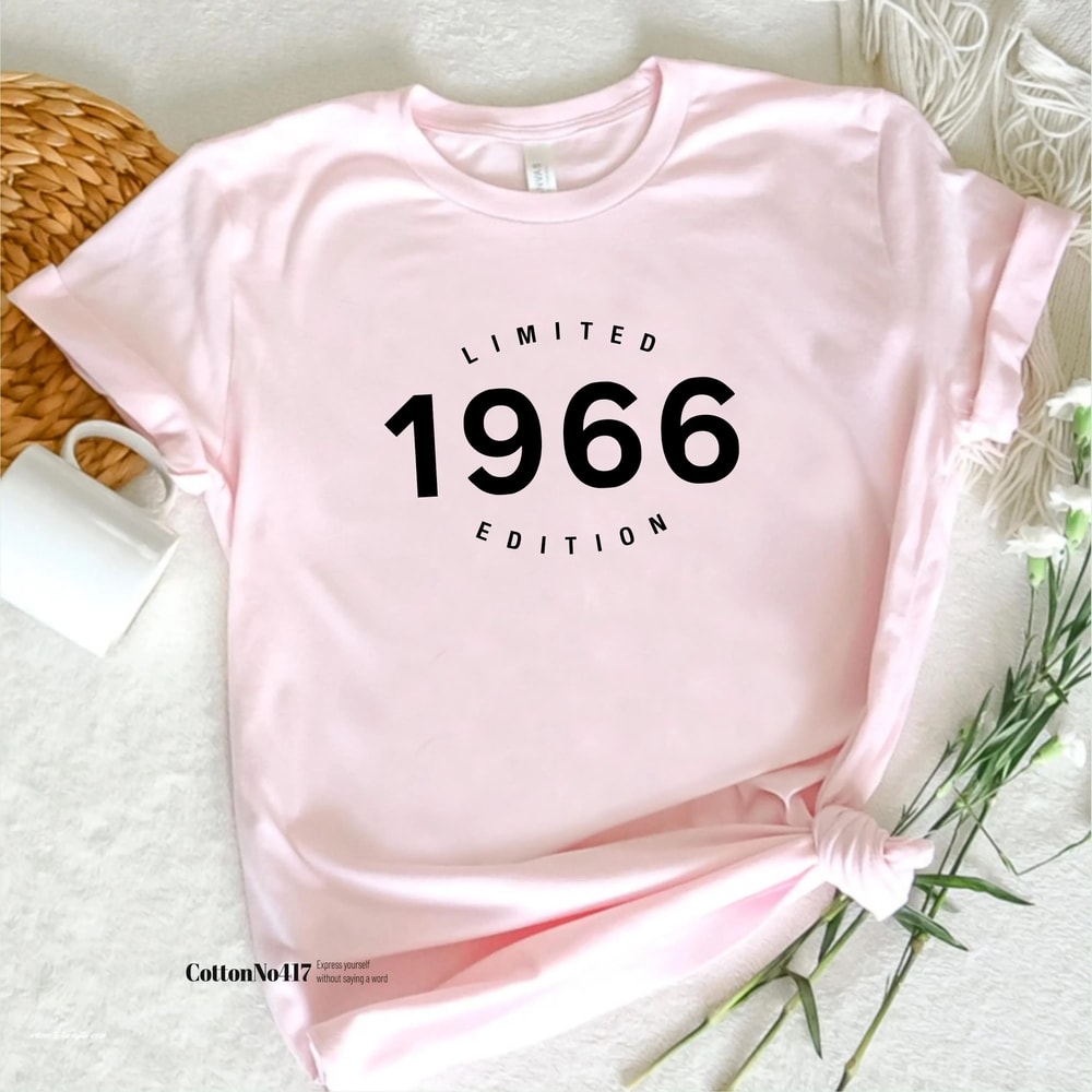 Limited Edition 60th Birthday Shirt Vintage 1966 Gift Tee 3