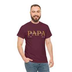 personalized dad shirt custom name fathers day gift tee