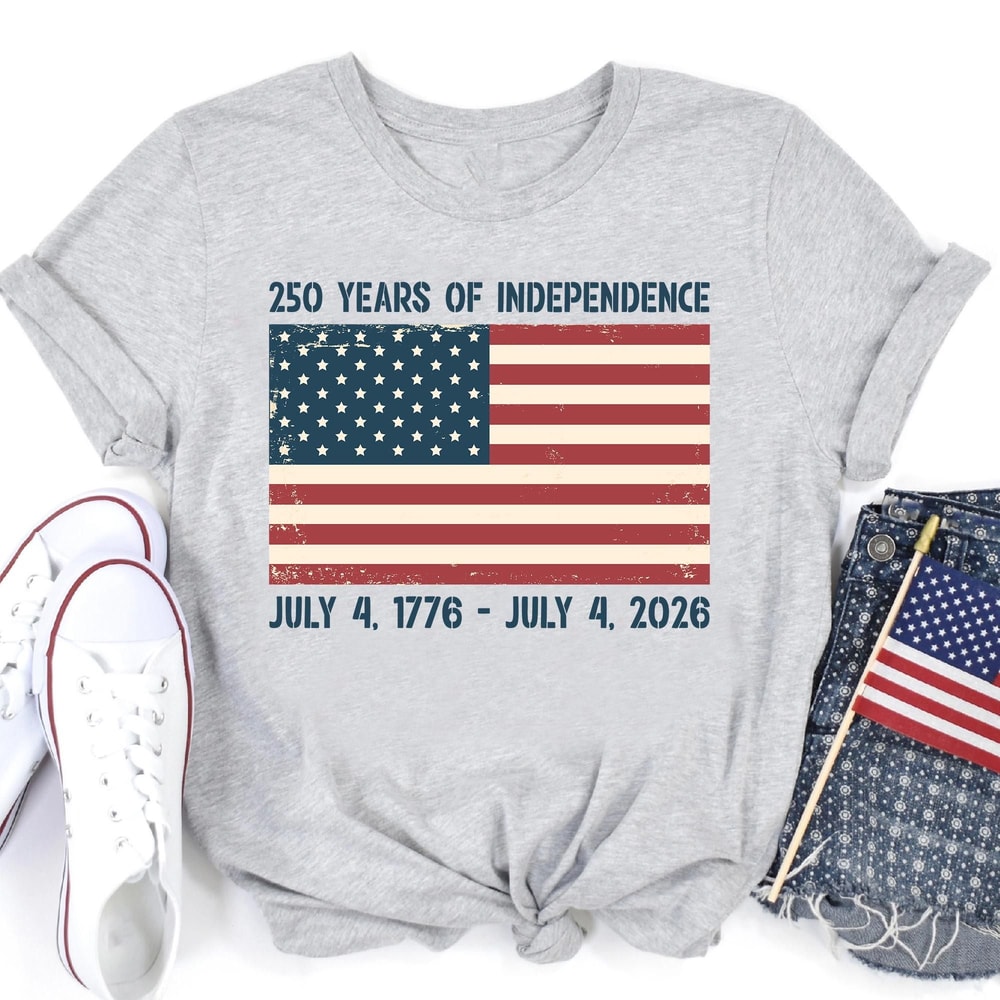 250 Years Of Independence Shirt 1776 America Patriotic Tee 2