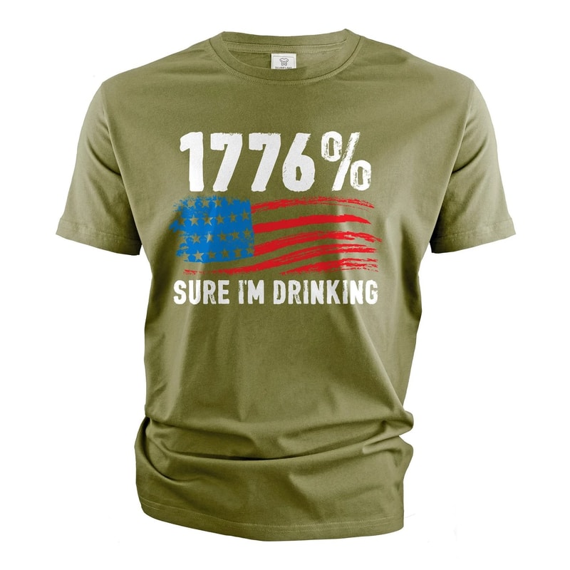1776 Patriotic USA Shirt Funny 4th Of July Tee Men Independence Day Graphic TShirt 1