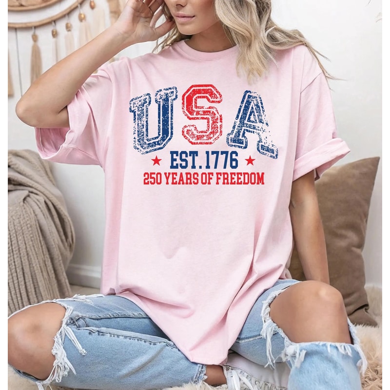 USA 250th Anniversary Shirt 1776 2026 Patriotic 4th Of July Tee 1