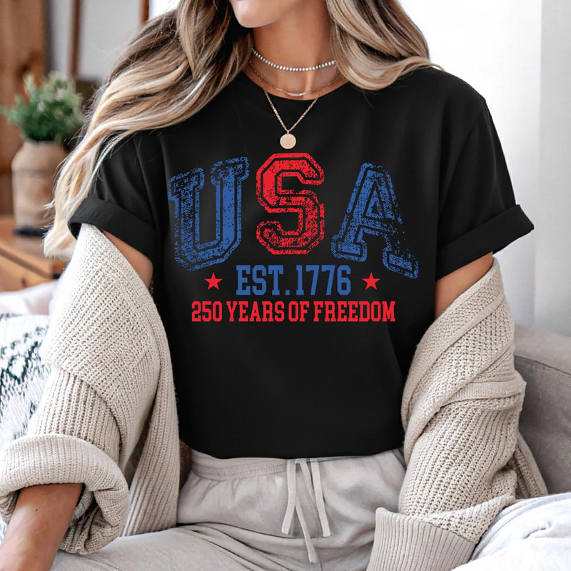 USA 250th Anniversary Shirt 1776 2026 Patriotic 4th Of July Tee 2
