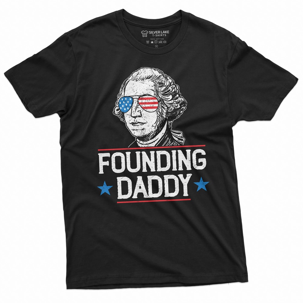 Funny George Washington 1776 4th Of July Patriotic USA Shirt Men Independence Day Tee 1