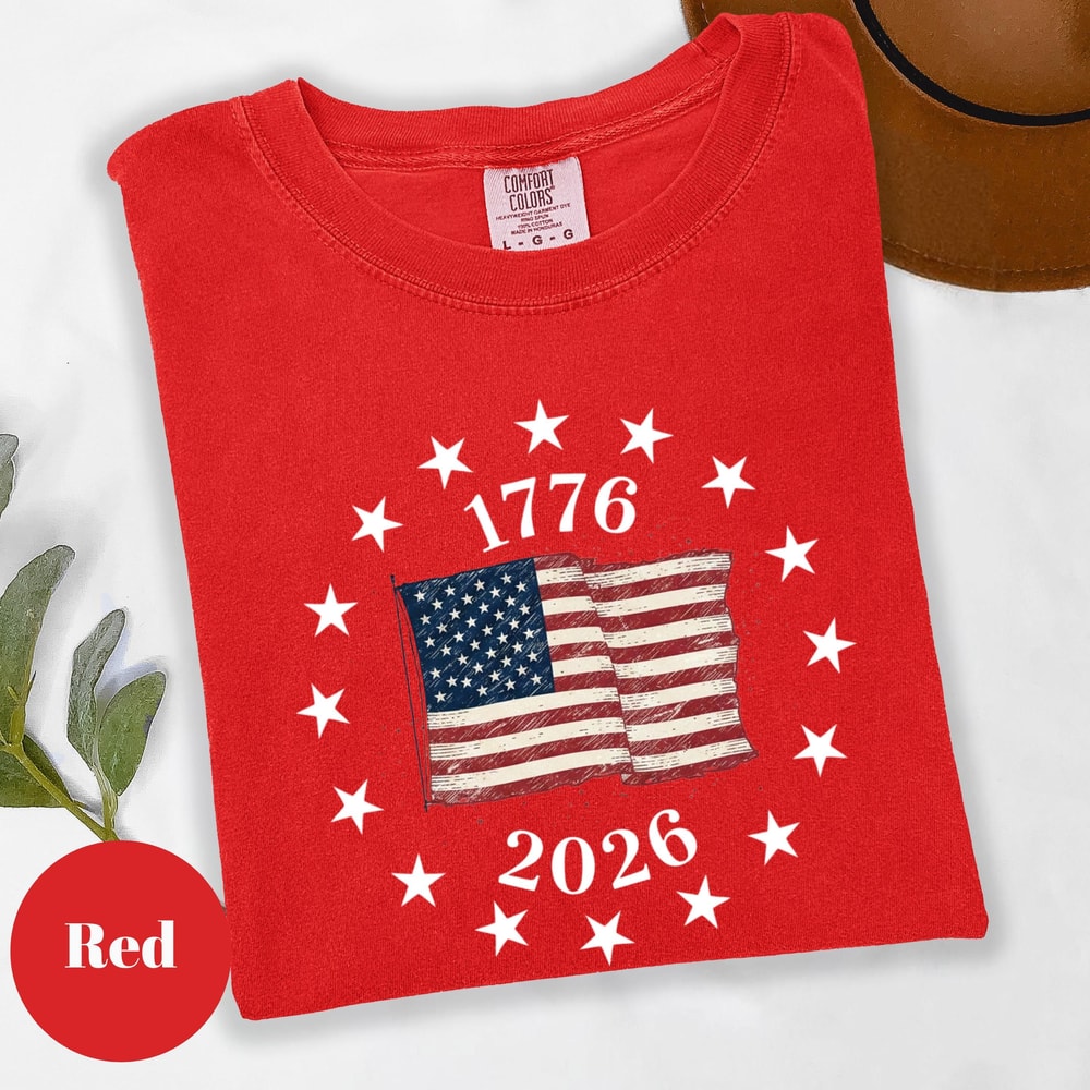 USA Flag 250 Years Sweatshirt 17762026 Patriotic Anniversary Crewneck 2