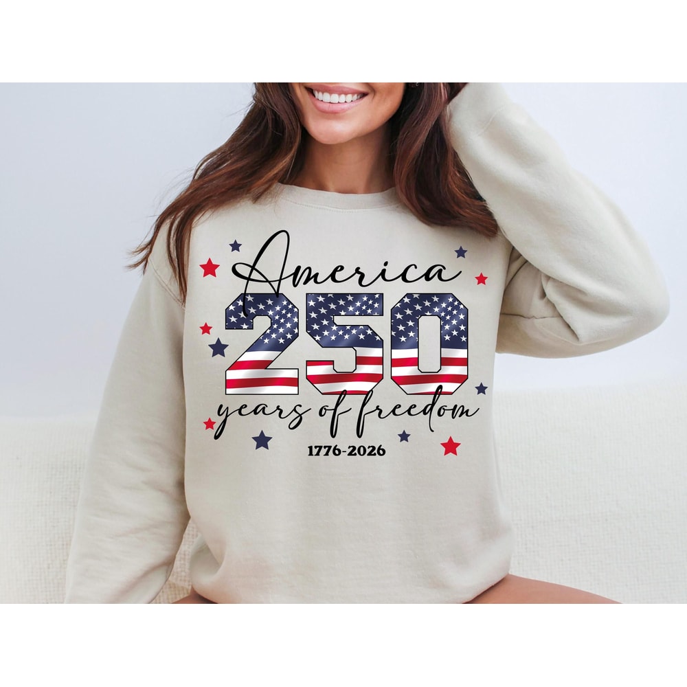 USA Birthday Shirt America 17762026 250th Anniversary Patriotic Flag Tee 0