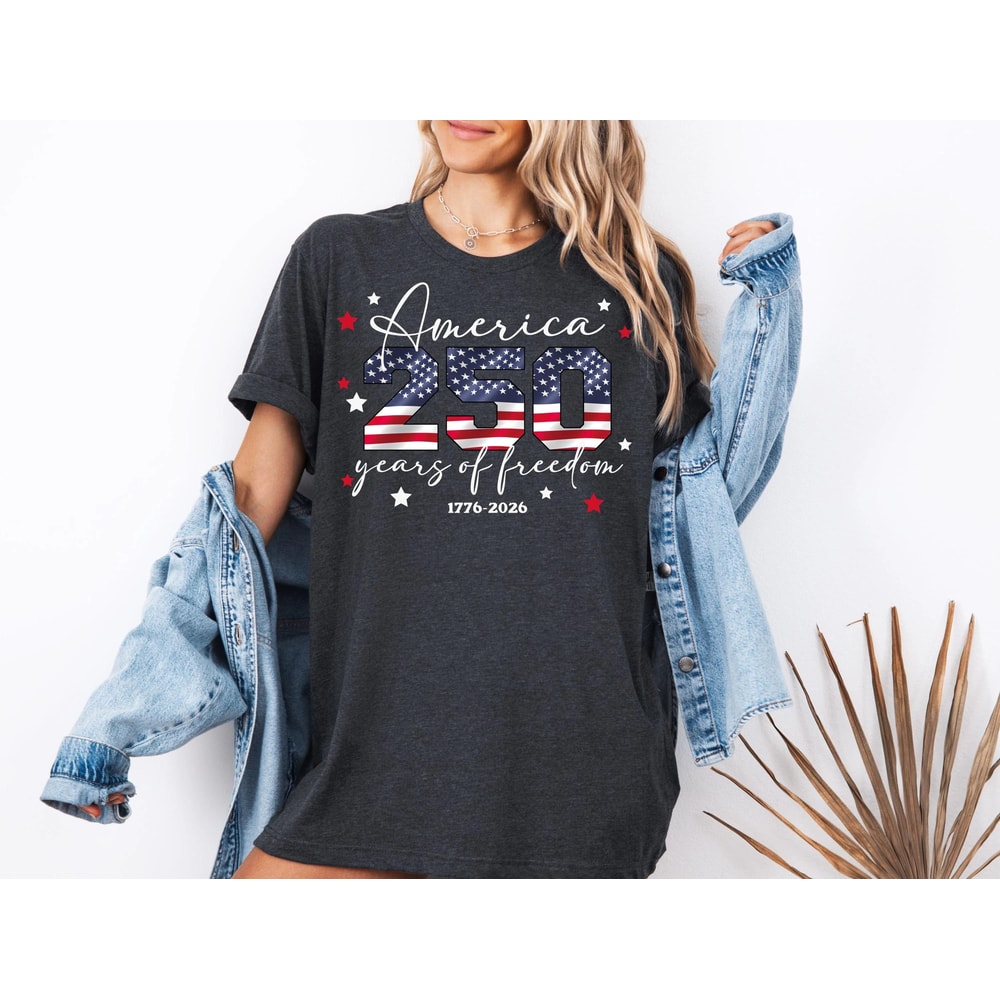 USA Birthday Shirt America 17762026 250th Anniversary Patriotic Flag Tee 3