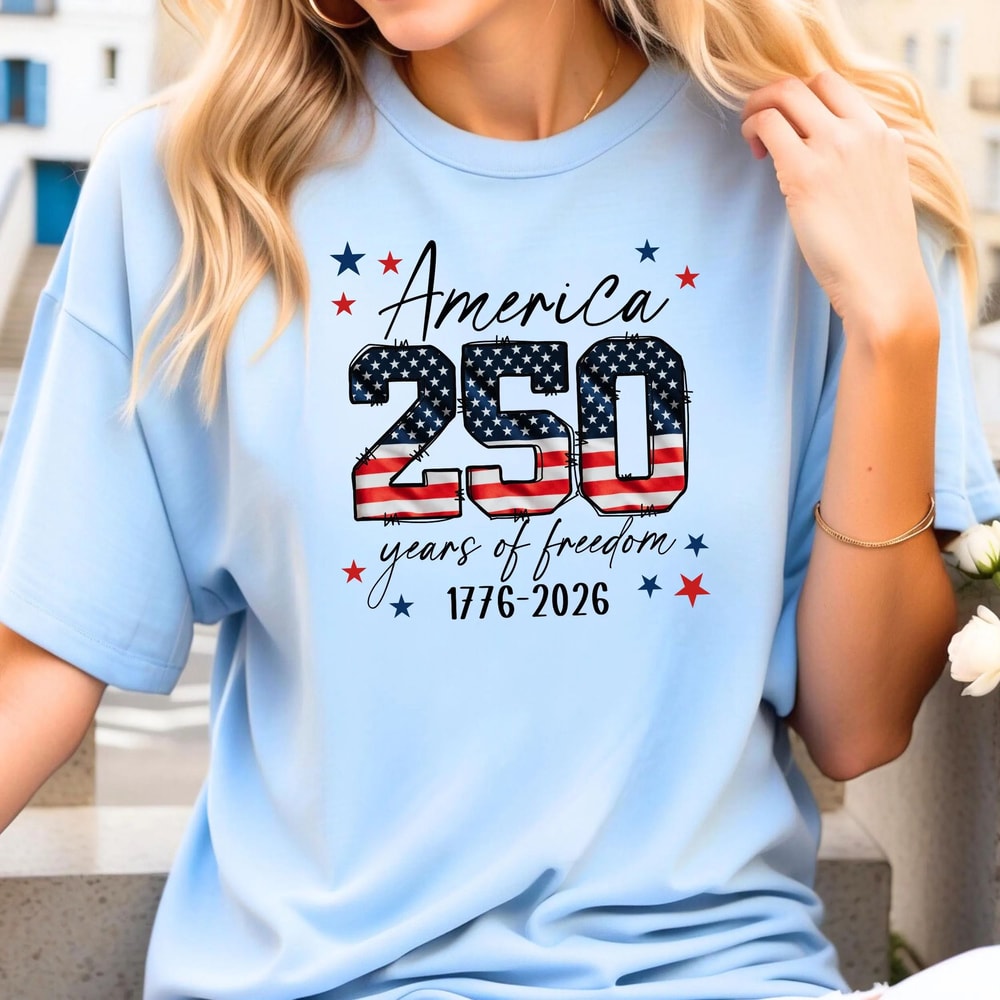 USA 250th Anniversary Shirt 1776 2026 Patriotic 4th Of July Tees 1