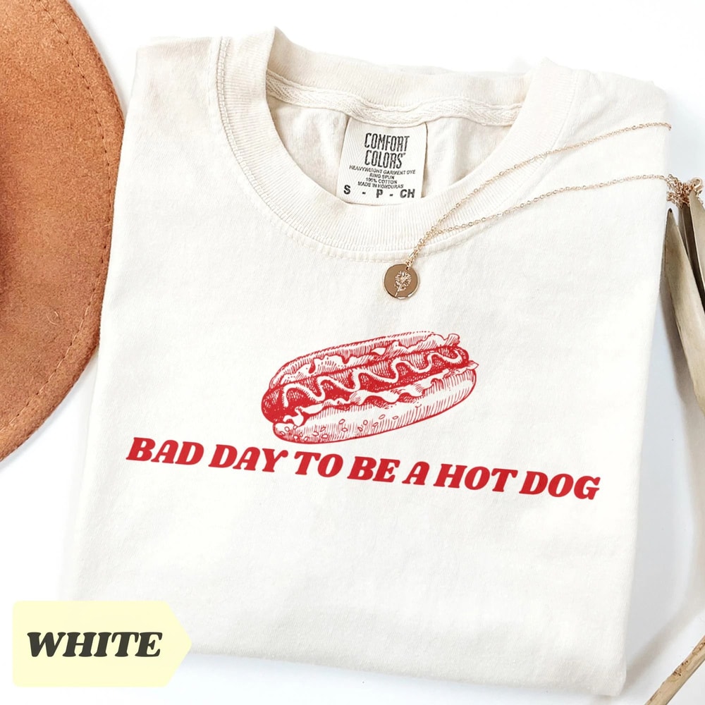 Bad Day To Be A Hot Dog Shirt Funny Retro Comfort Colors 4th Of July Tee 0