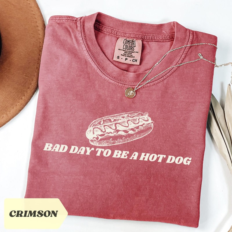 Bad Day To Be A Hot Dog Shirt Funny Retro Comfort Colors 4th Of July Tee 2