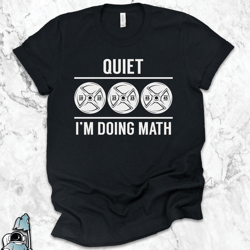 weightlifting doing math shirt funny gym workout tee powerlifter trainer gift shirt