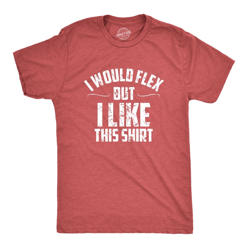 Funny Mens Gym Shirt I Would Flex But I Like This Shirt Workout Tee Gym Humor Shirt 3