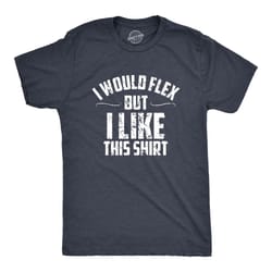 funny mens gym shirt i would flex but i like this shirt workout tee gym humor shirt