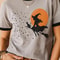Vintage Witch Halloween Shirt Retro Spooky Season Tee Cute Witchy Graphic Ringer T Shirt Fall Hallo 1