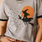 Vintage Witch Halloween Shirt Retro Spooky Season Tee Cute Witchy Graphic Ringer T Shirt Fall Hallo 2