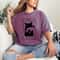 Black Cat Tarot Card Shirt Gothic Halloween Tee Witchy Cat Graphic T Shirt Spooky Season Alternativ 2