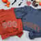 Spooky Boo Halloween Sweatshirt Cute Embroidered Fall Crewneck Bat Pumpkin Patch Matching Spooky Se 0