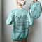Halloween Haunted House Sweatshirt Spooky Bat Crewneck Cute Ghost House Fall Oversized Halloween Pu