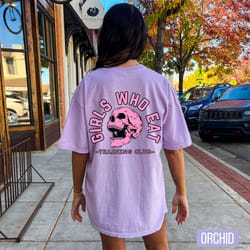 girls who eat shirt comfort colors oversized gym shirt pump cover fitness gym lover tee