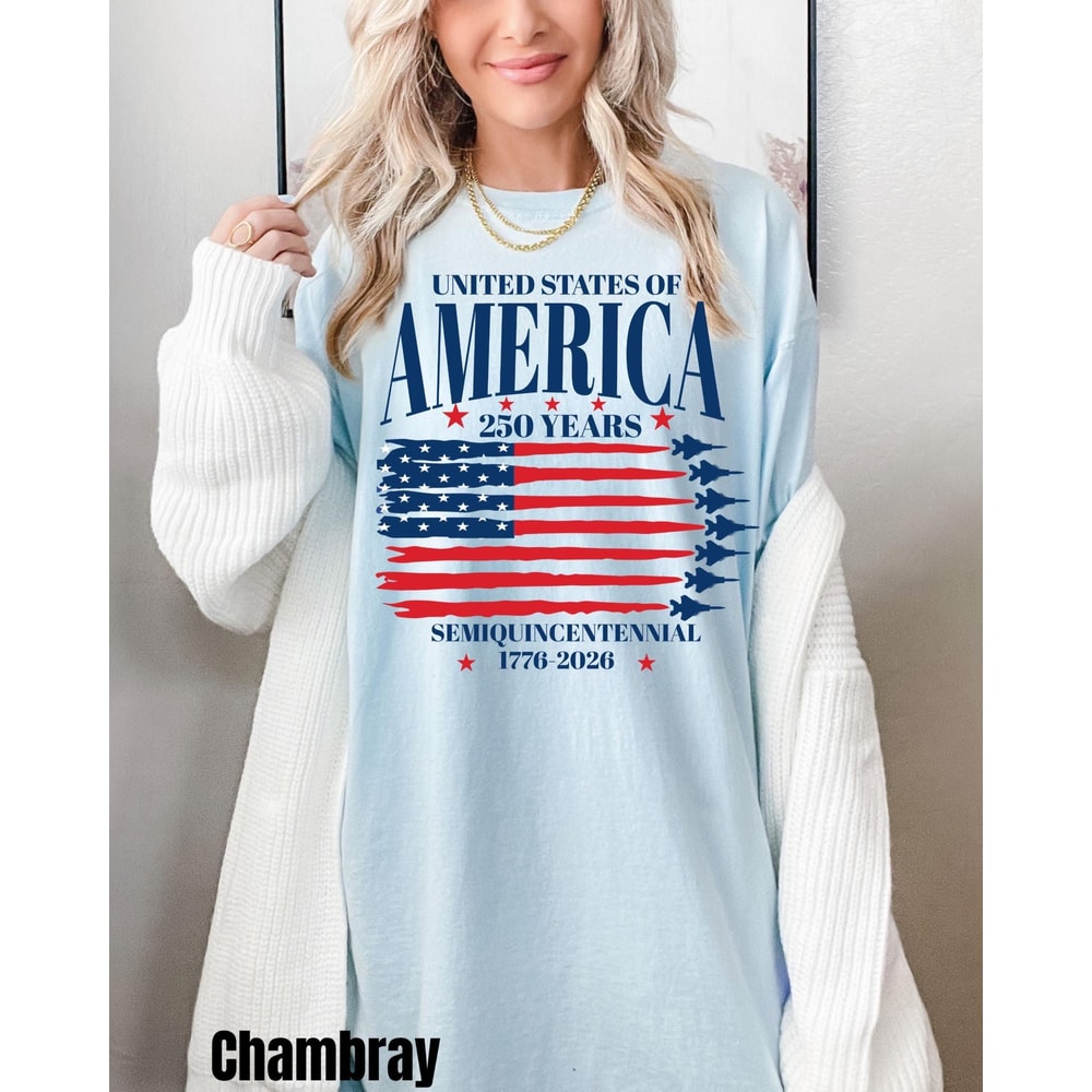 250th Anniversary USA Flag 4th Of July American Independence Graphic TShirt 2