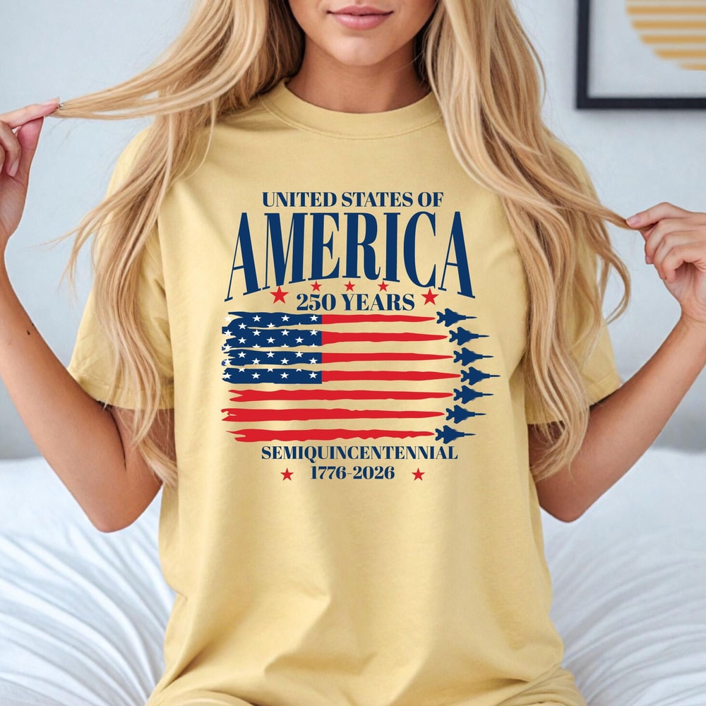 250th Anniversary USA Flag 4th Of July American Independence Graphic TShirt 4