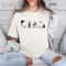 Cute Ghost Halloween Shirt Black Cat Spooky Season Tee Funny Ghost Graphic T Shirt Fall Halloween O 1