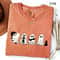 Cute Ghost Halloween Shirt Black Cat Spooky Season Tee Funny Ghost Graphic T Shirt Fall Halloween O 3