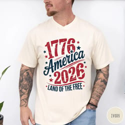 vintage usa comfort colors tee 250 years patriotic america 1776 2026 shirt