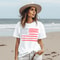 Retro America American Flag Patriotic 4th Of July Womens Graphic Tee 1