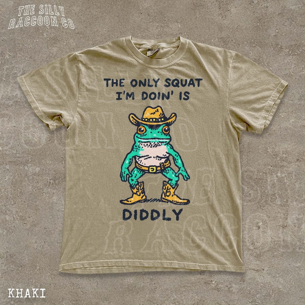 Funny Cowboy Frog Meme Gym TShirt Sarcastic Western Workout Humor Tee 1
