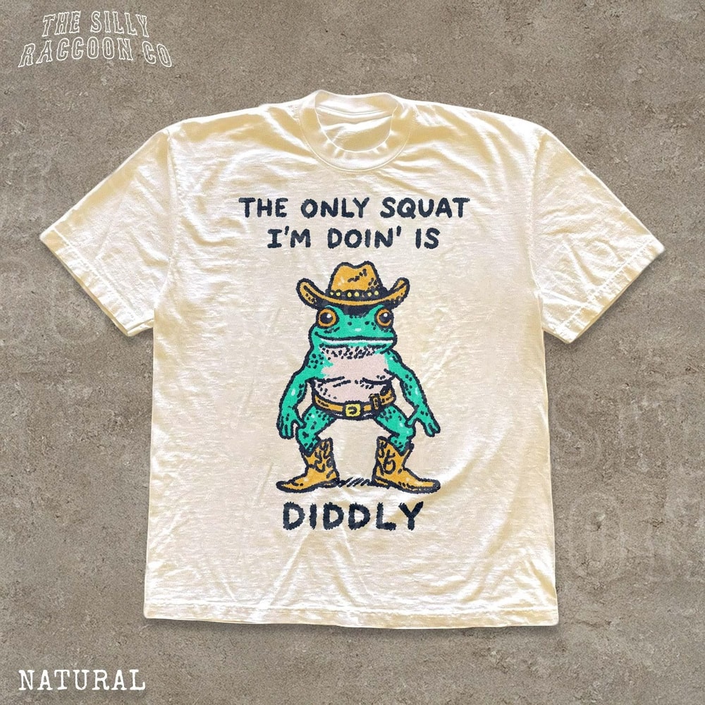 Funny Cowboy Frog Meme Gym TShirt Sarcastic Western Workout Humor Tee 0