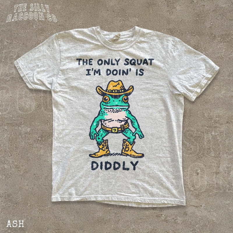 Funny Cowboy Frog Meme Gym TShirt Sarcastic Western Workout Humor Tee 2