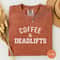 Coffee And Deadlifts Gym TShirt Powerlifting Coffee Lover Workout Tee 2
