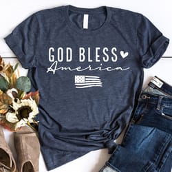 god bless america shirt 4th of july patriotic independence day tee